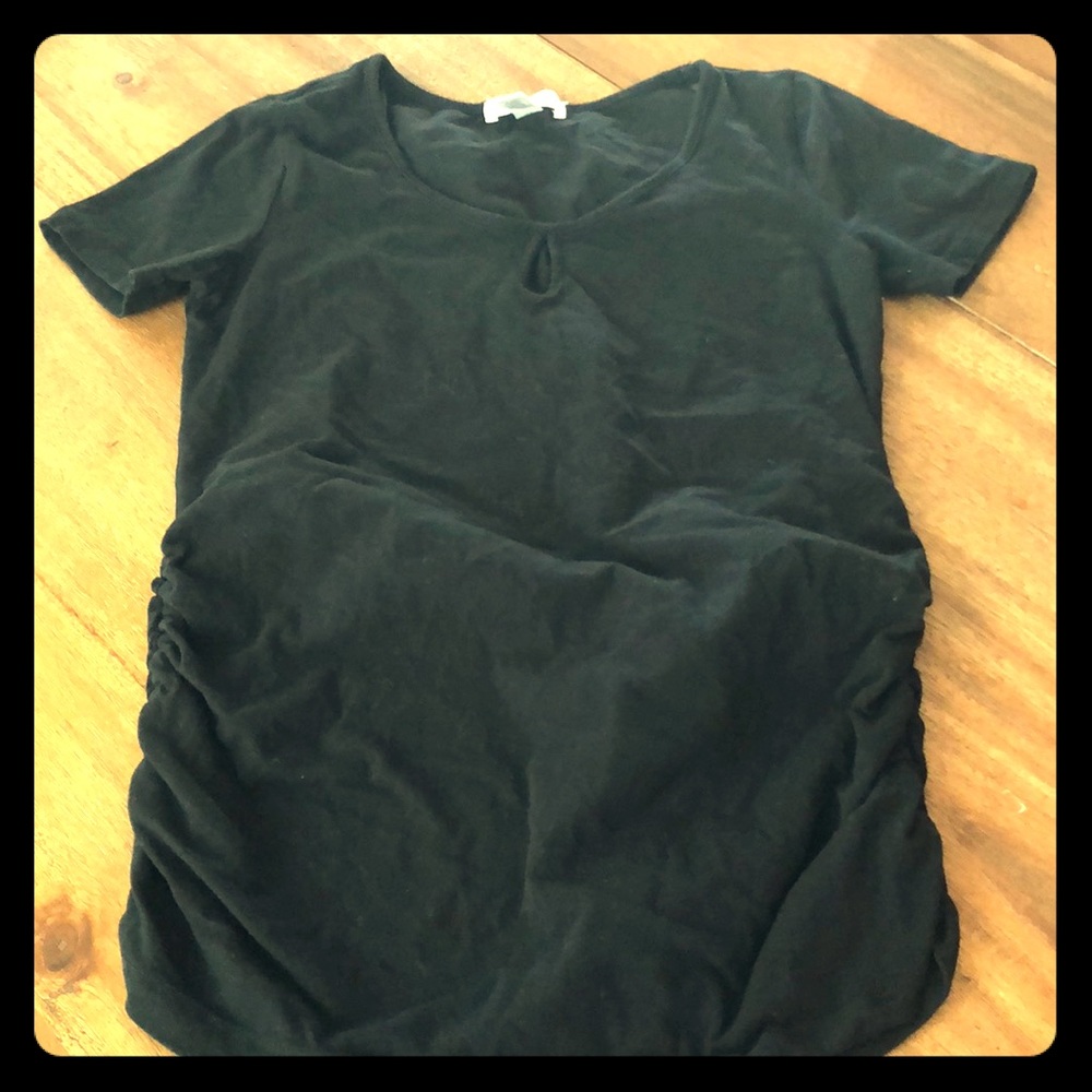 Black maternity shirt